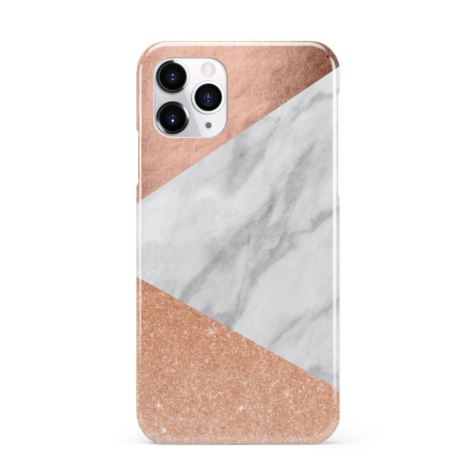 Marble Rose Gold iPhone 11 Pro 3D Snap Case