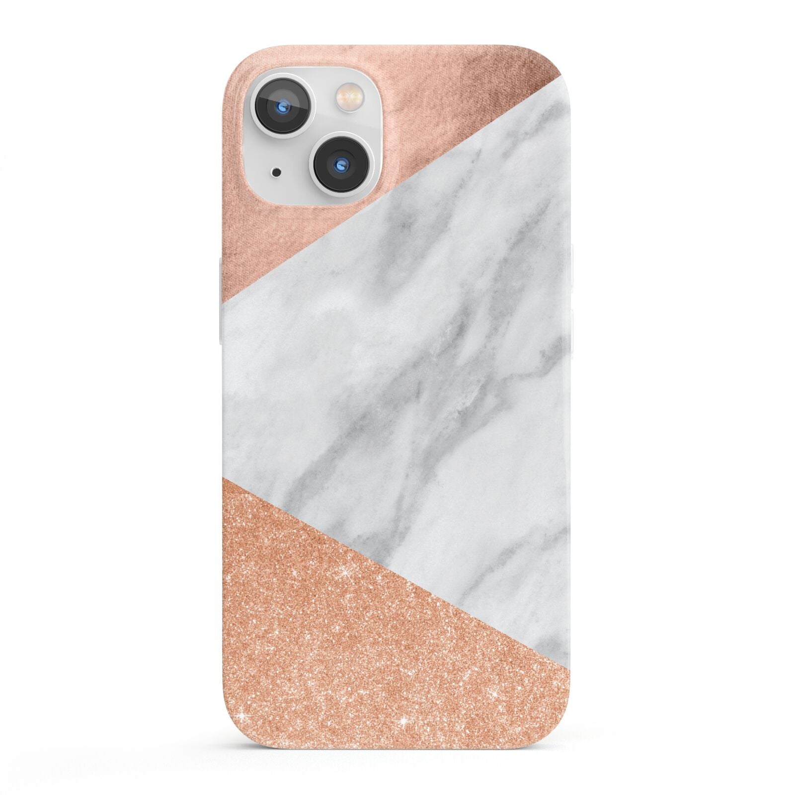 Marble Rose Gold iPhone 13 Full Wrap 3D Snap Case