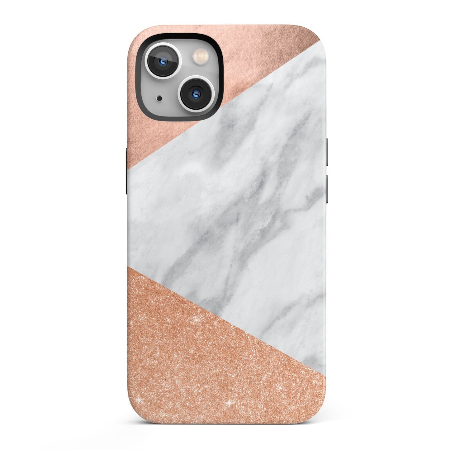 Marble Rose Gold iPhone 13 Full Wrap 3D Tough Case