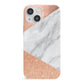 Marble Rose Gold iPhone 13 Mini Full Wrap 3D Snap Case