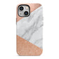 Marble Rose Gold iPhone 13 Mini Full Wrap 3D Tough Case