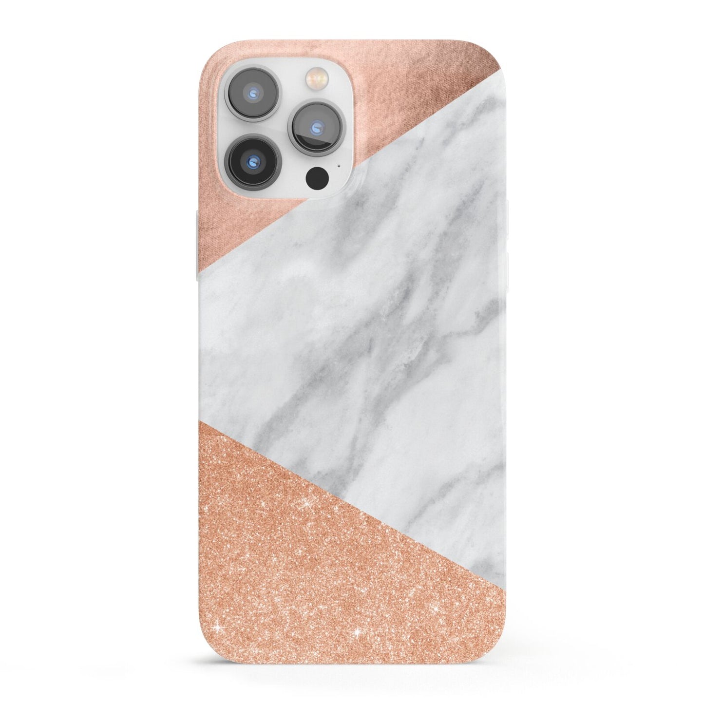 Marble Rose Gold iPhone 13 Pro Max Full Wrap 3D Snap Case