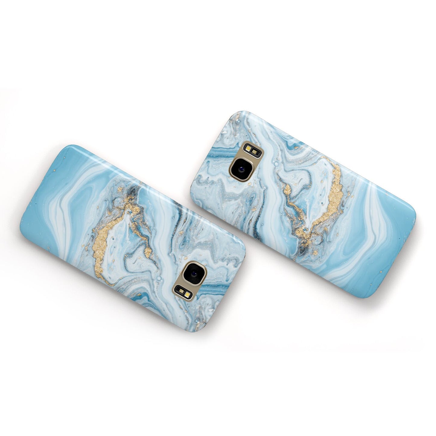 Marble Samsung Galaxy Case Flat Overview