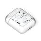 Marble Small Initials Personalised AirPods Case Laid Flat