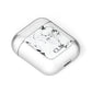 Marble Small Initials Personalised AirPods Case Laid Flat