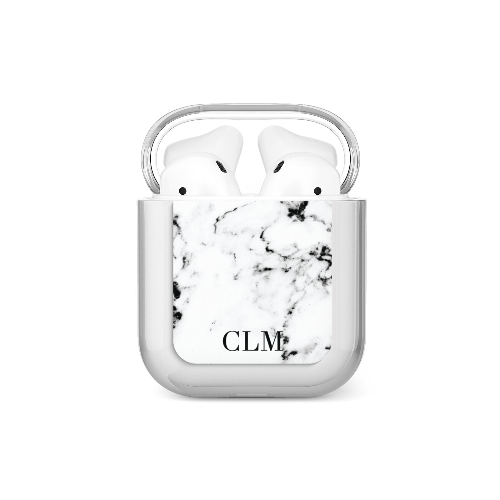 Marble Small Initials Personalised AirPods Case