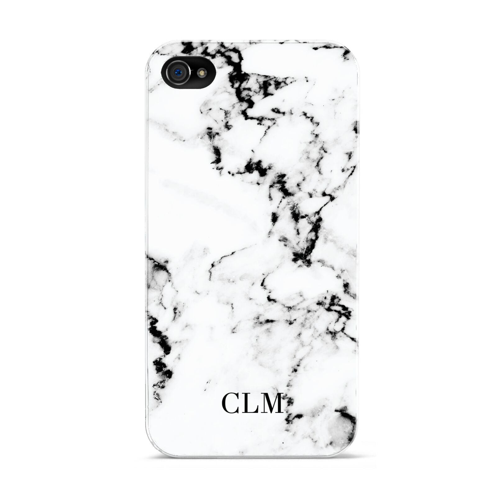 Marble Small Initials Personalised Apple iPhone 4s Case