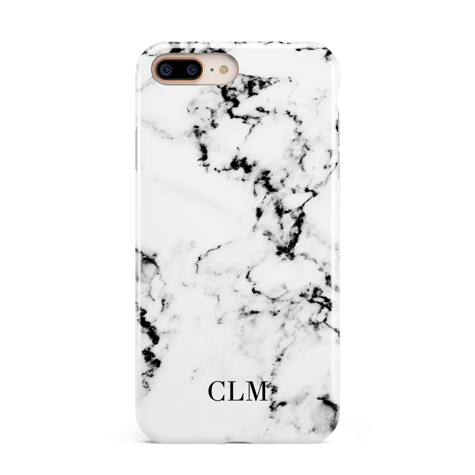 Marble Small Initials Personalised Apple iPhone 7 8 Plus 3D Tough Case