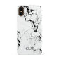 Marble Small Initials Personalised Apple iPhone XS 3D Snap Case