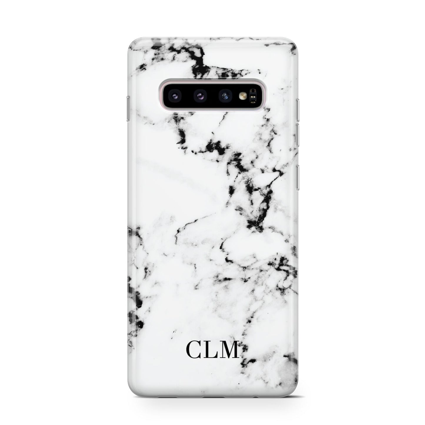 Marble Small Initials Personalised Protective Samsung Galaxy Case