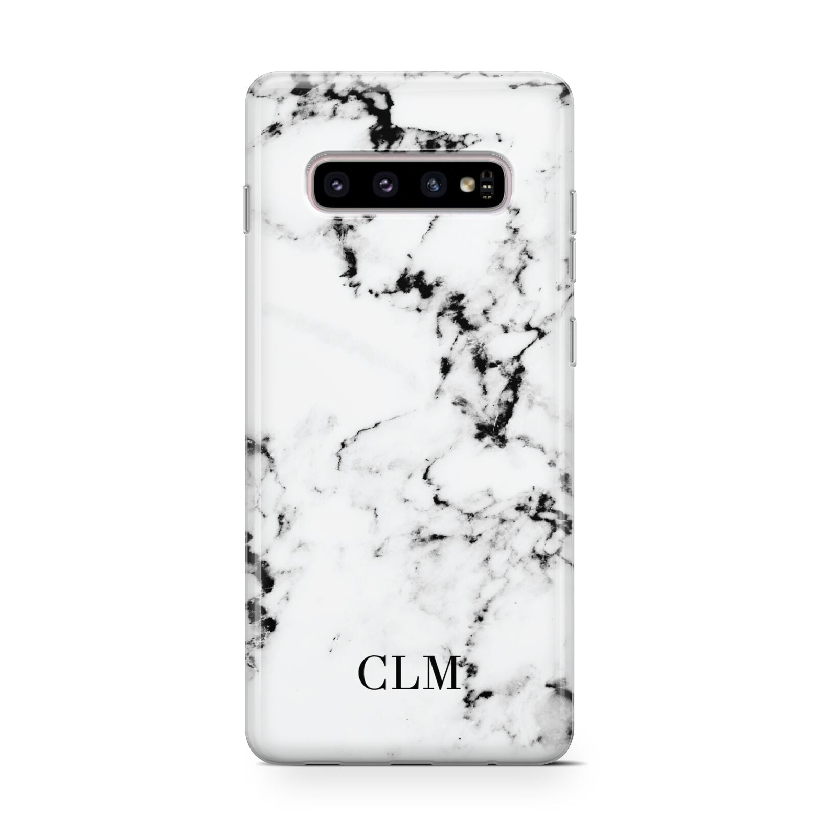 Marble Small Initials Personalised Protective Samsung Galaxy Case