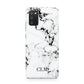 Marble Small Initials Personalised Samsung A02s Case