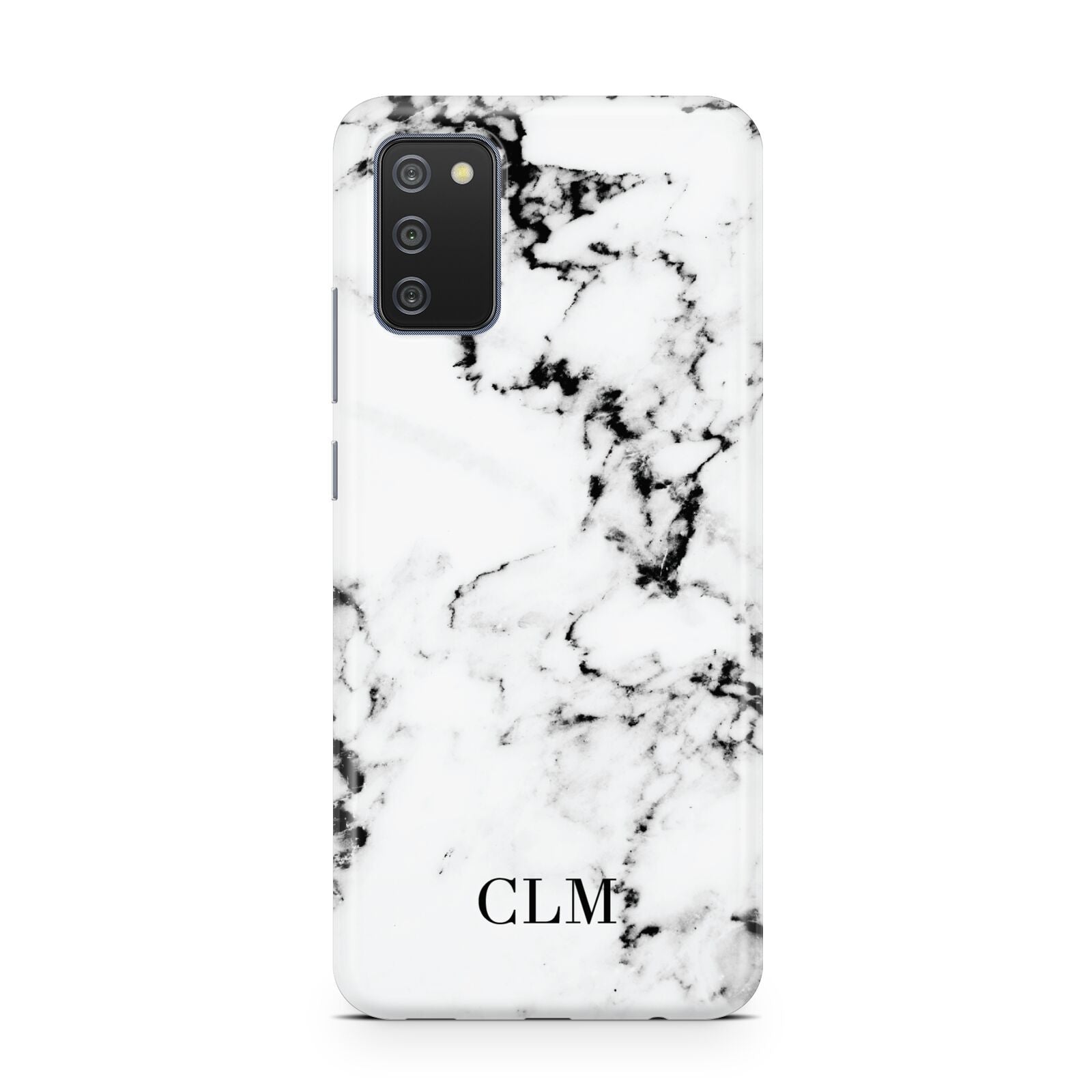 Marble Small Initials Personalised Samsung A02s Case