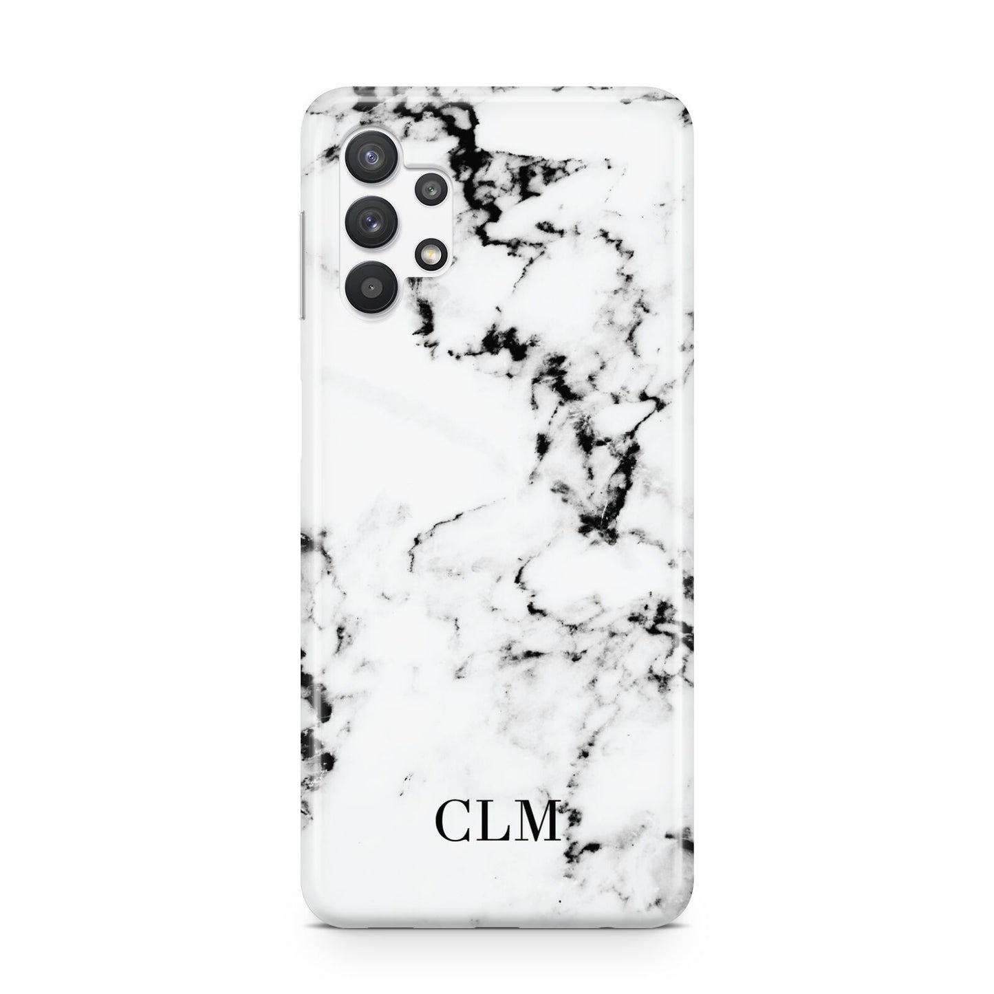 Marble Small Initials Personalised Samsung A32 5G Case