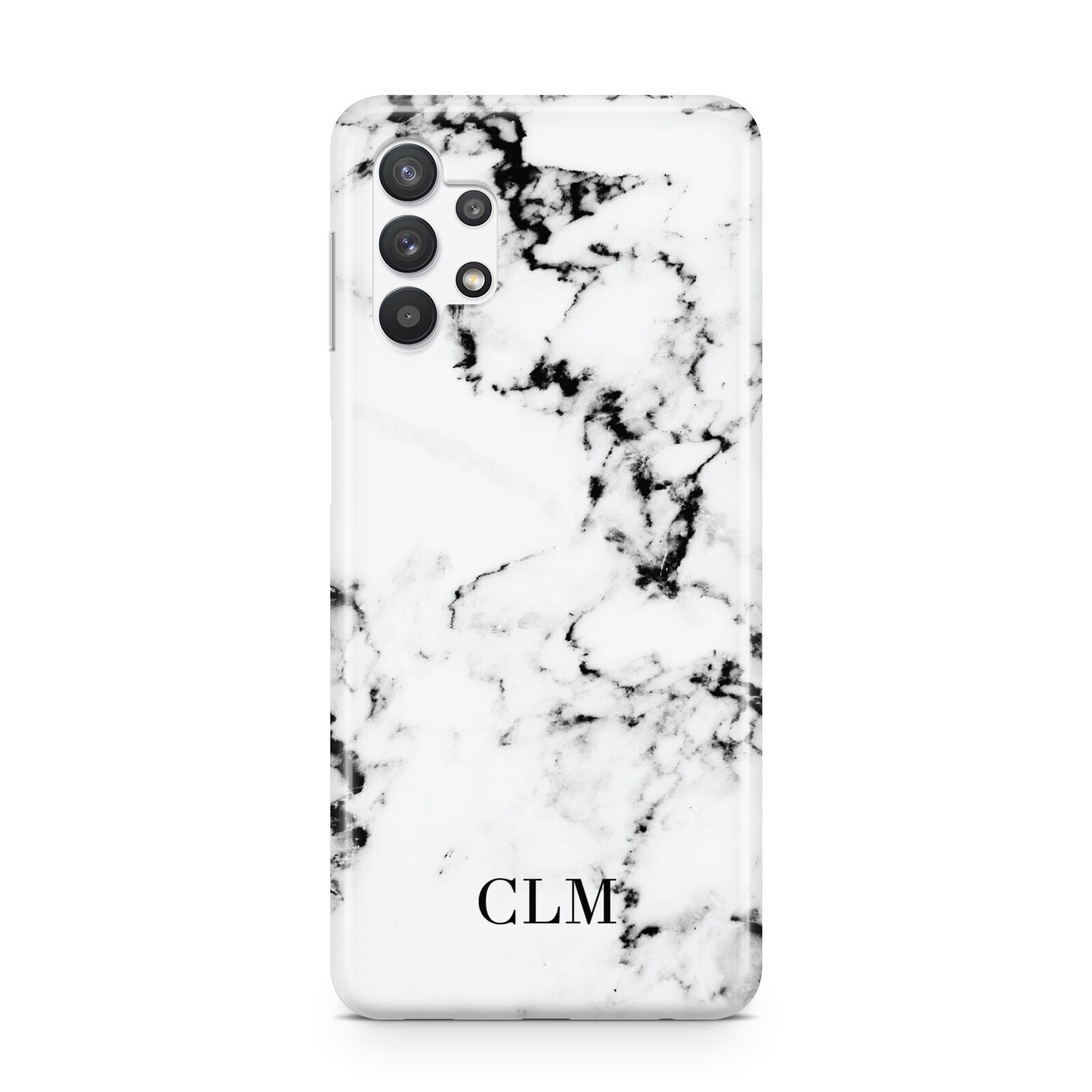 Marble Small Initials Personalised Samsung A32 5G Case