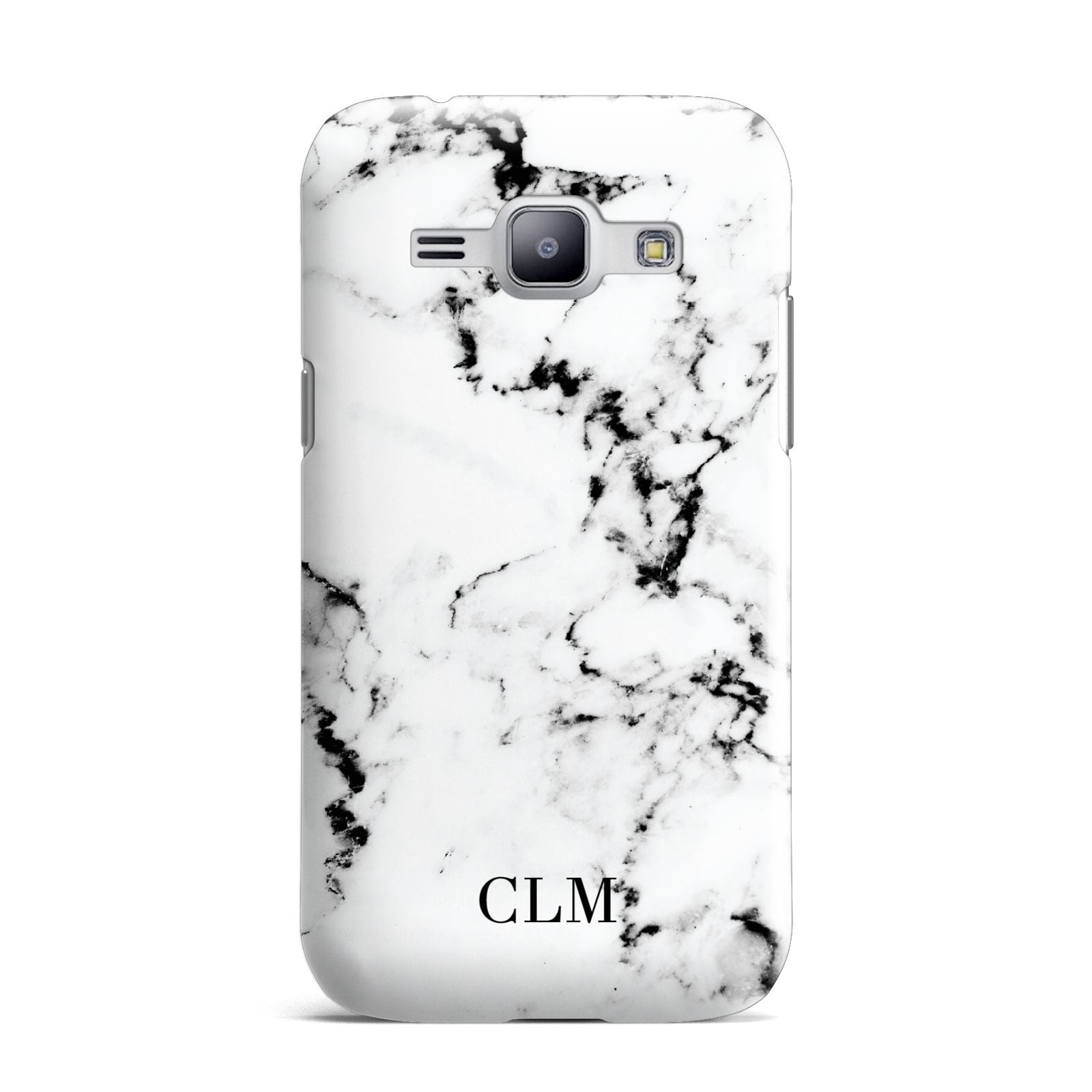 Marble Small Initials Personalised Samsung Galaxy J1 2015 Case