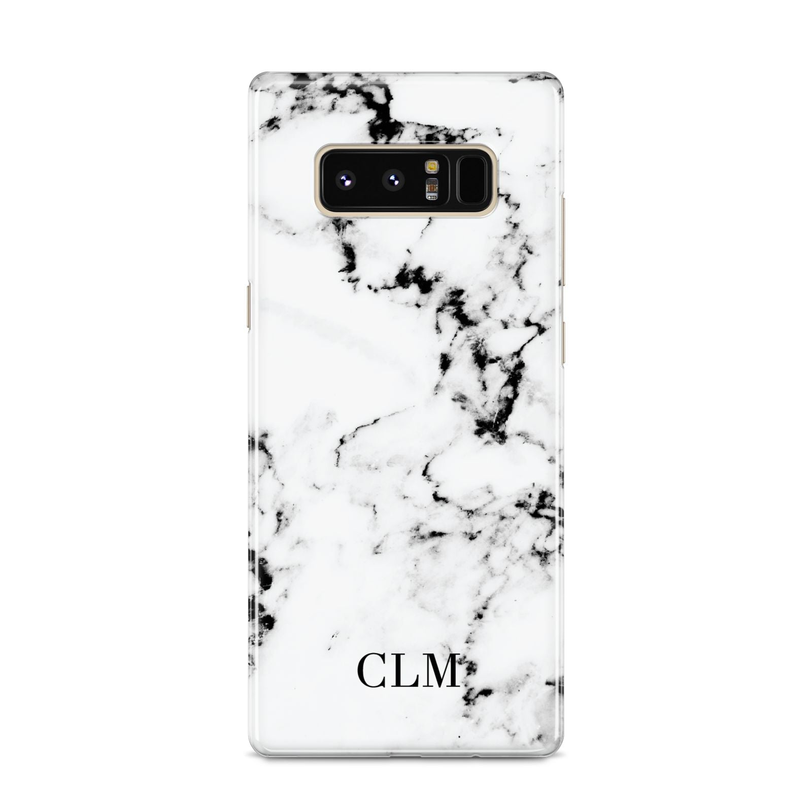 Marble Small Initials Personalised Samsung Galaxy S8 Case