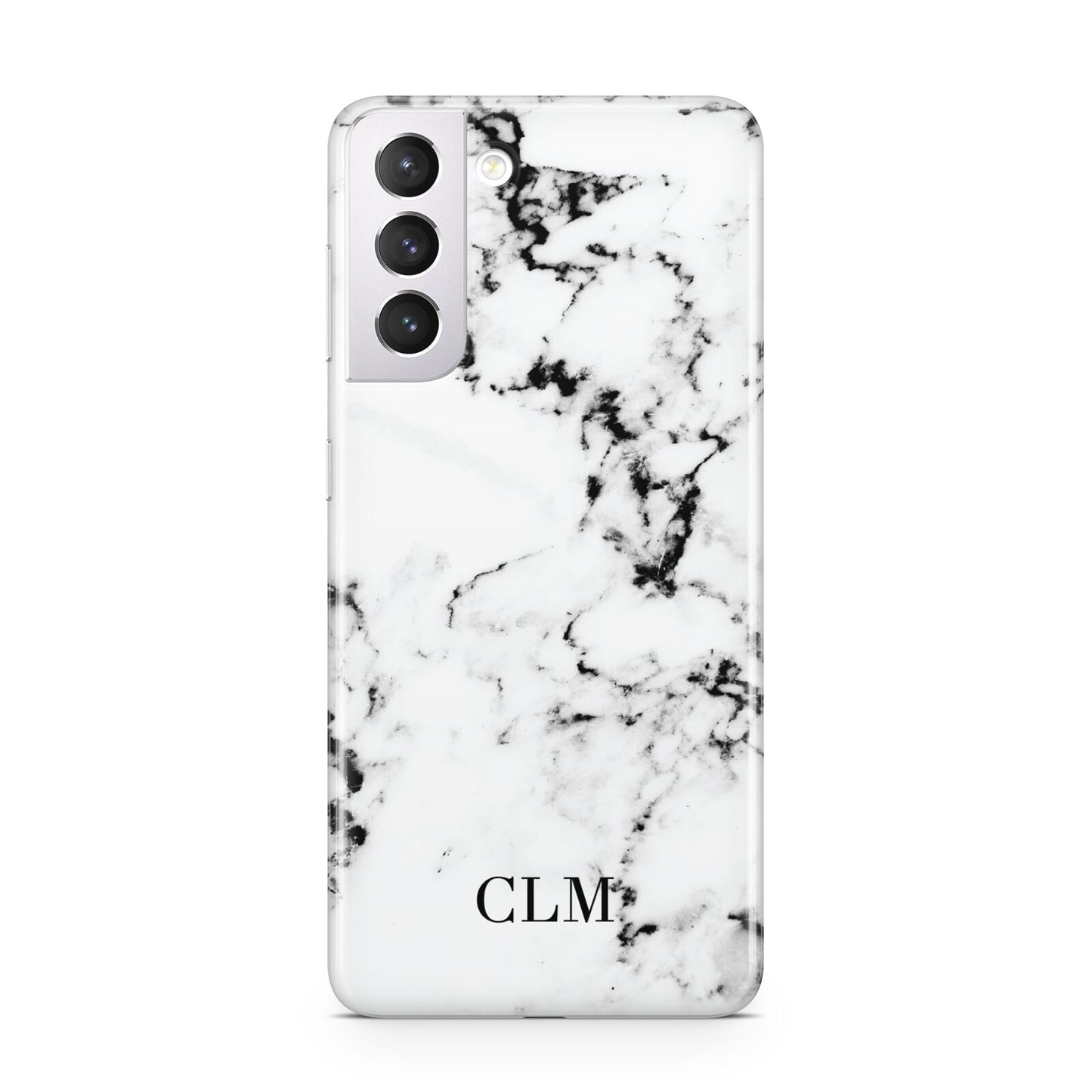 Marble Small Initials Personalised Samsung S21 Case