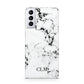 Marble Small Initials Personalised Samsung S21 Plus Case
