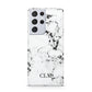 Marble Small Initials Personalised Samsung S21 Ultra Case