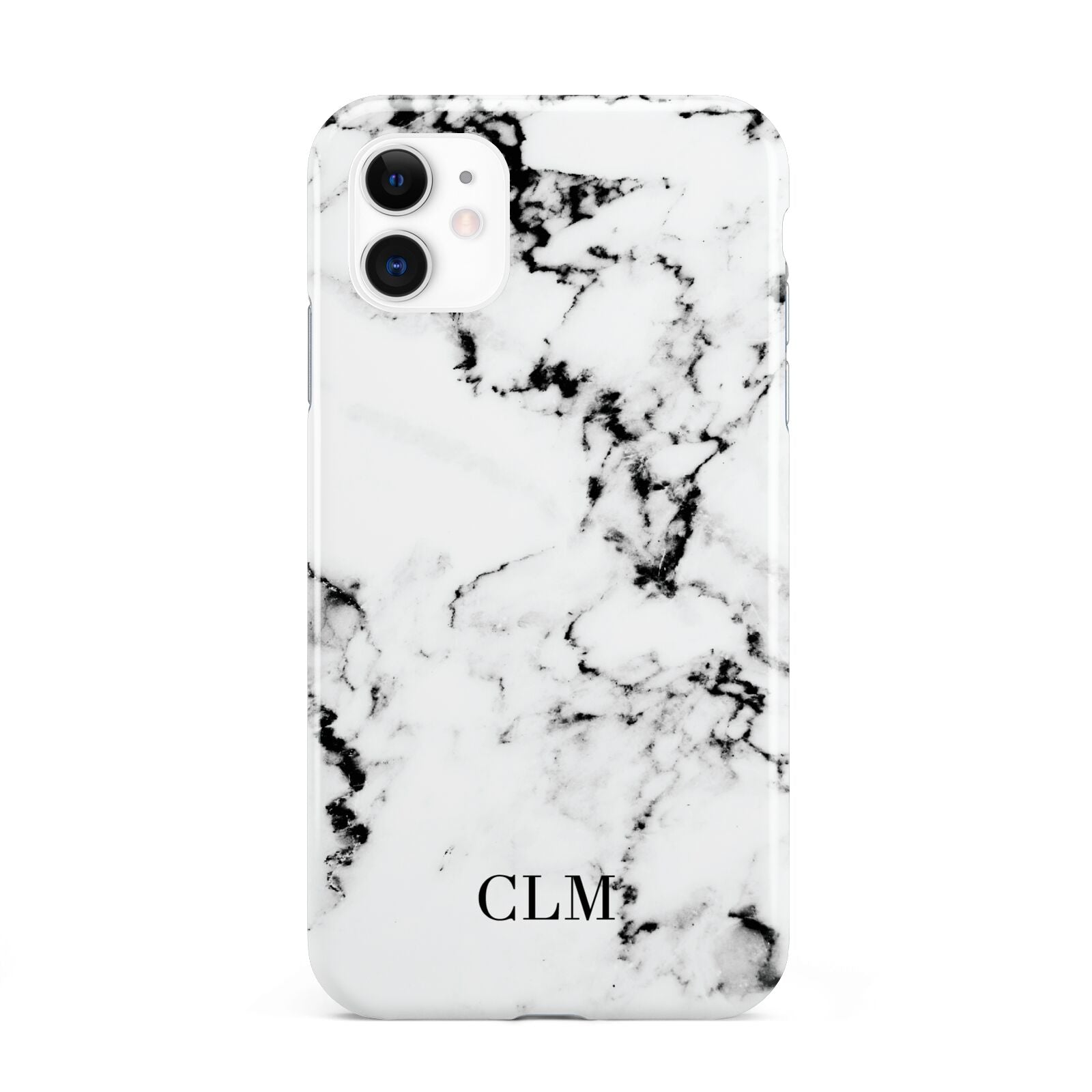 Marble Small Initials Personalised iPhone 11 3D Tough Case