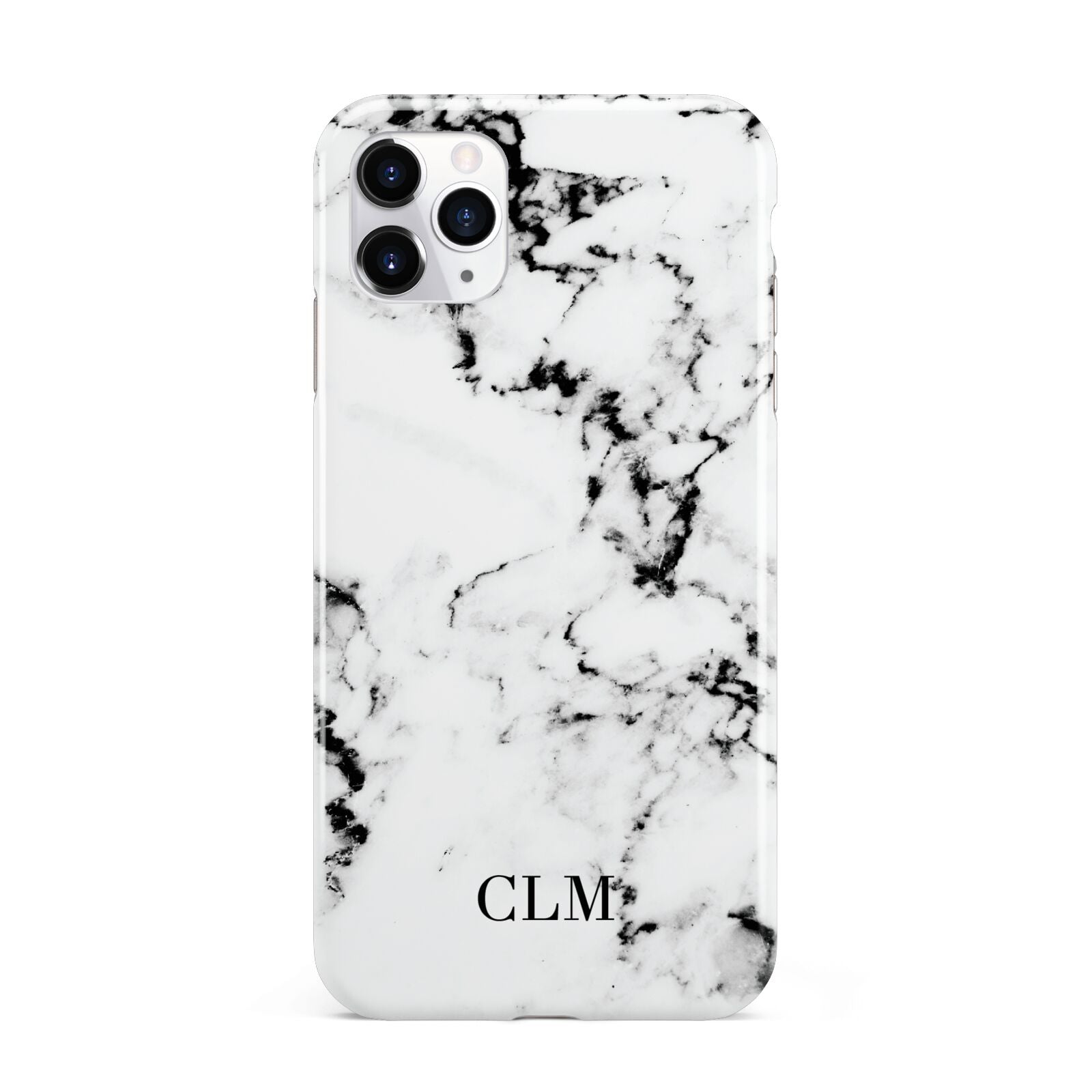 Marble Small Initials Personalised iPhone 11 Pro Max 3D Tough Case
