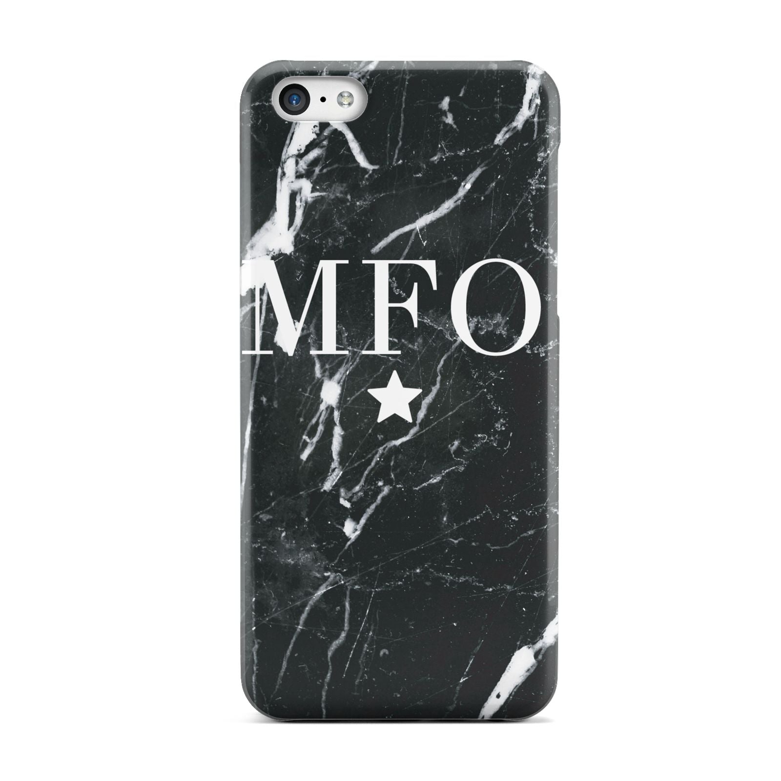 Marble Star Initials Personalised Apple iPhone 5c Case