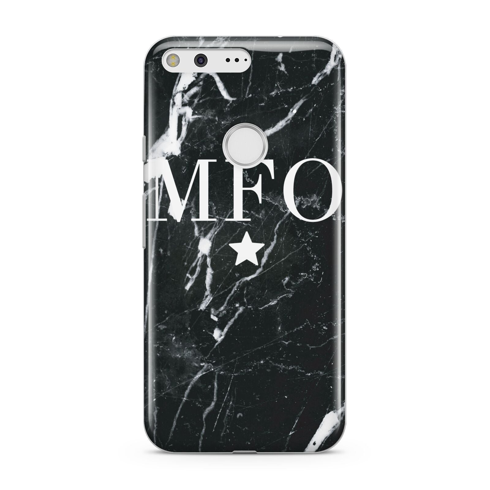 Marble Star Initials Personalised Google Pixel Case