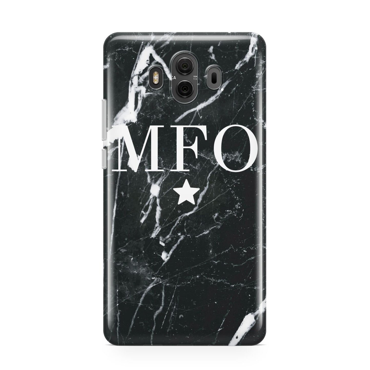 Marble Star Initials Personalised Huawei Mate 10 Protective Phone Case