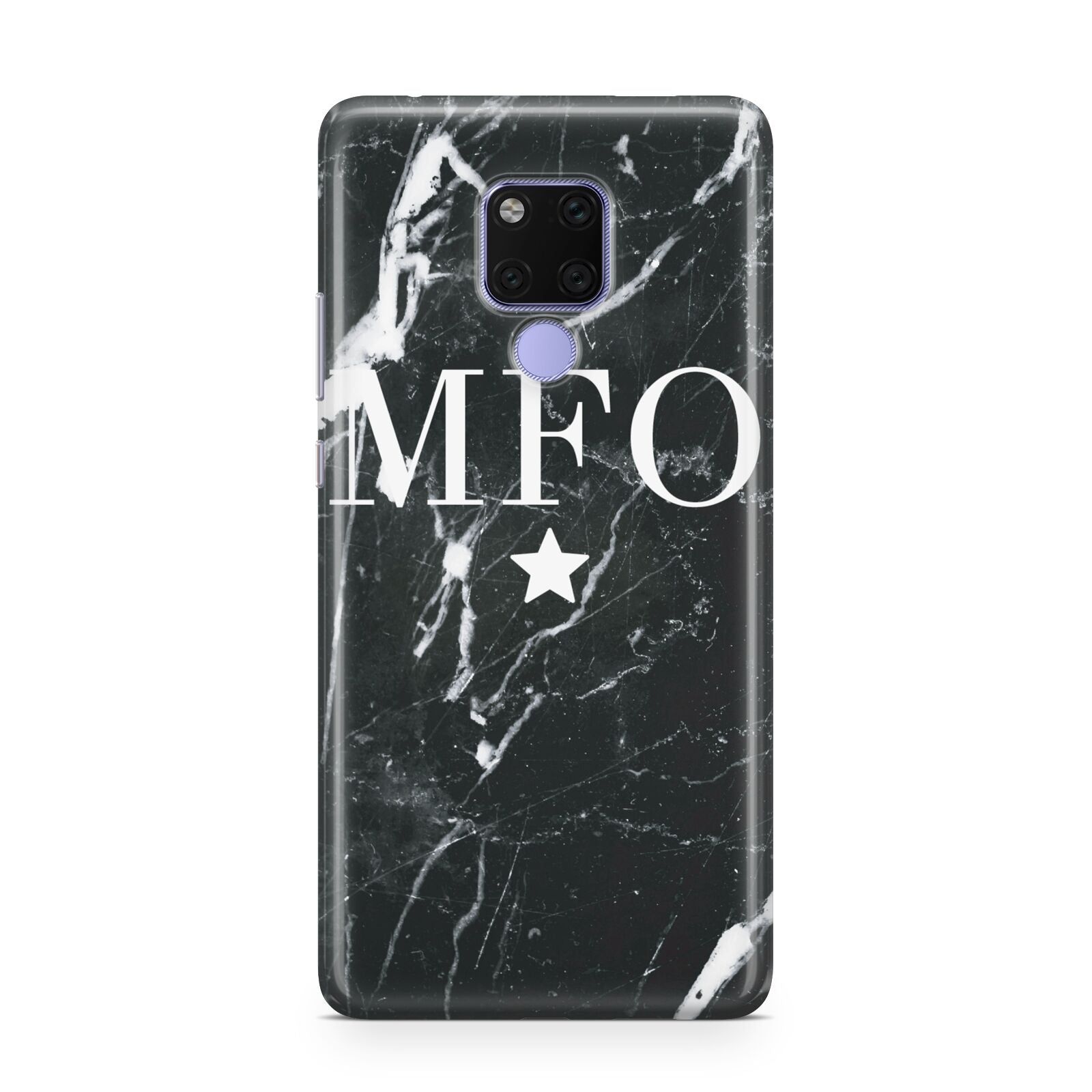Marble Star Initials Personalised Huawei Mate 20X Phone Case