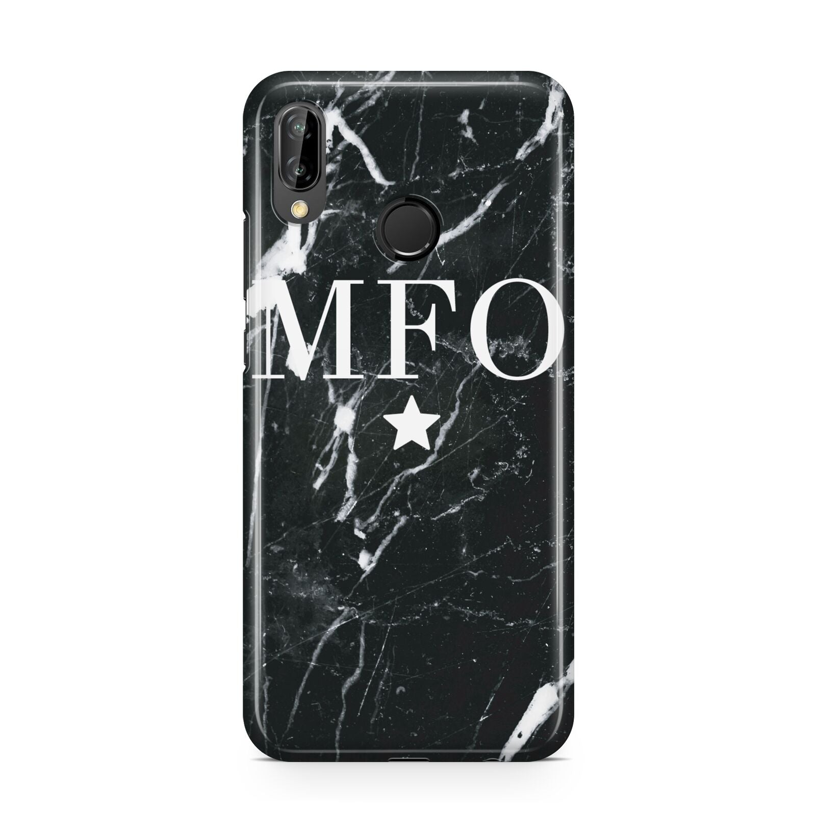 Marble Star Initials Personalised Huawei P20 Lite Phone Case