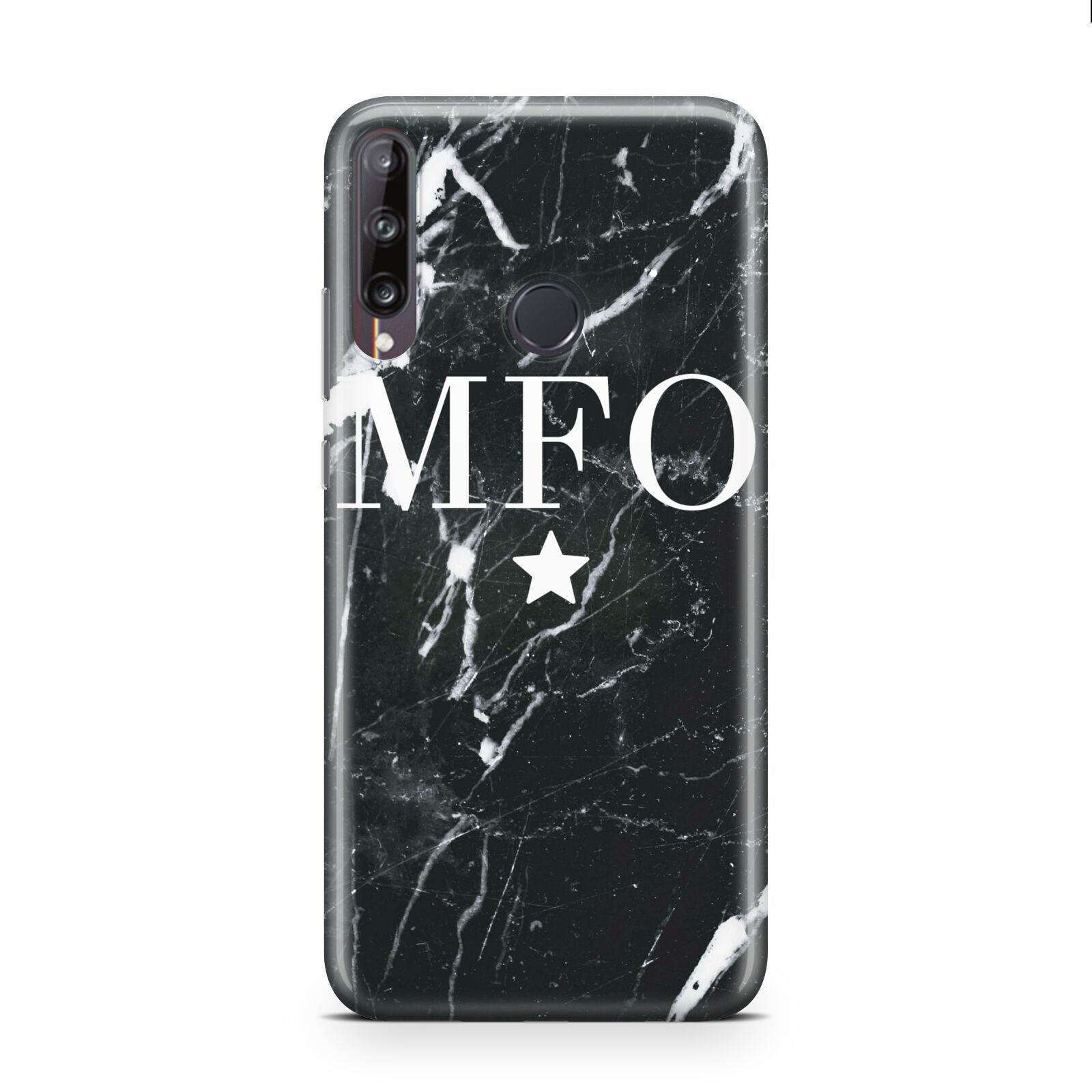 Marble Star Initials Personalised Huawei P40 Lite E Phone Case