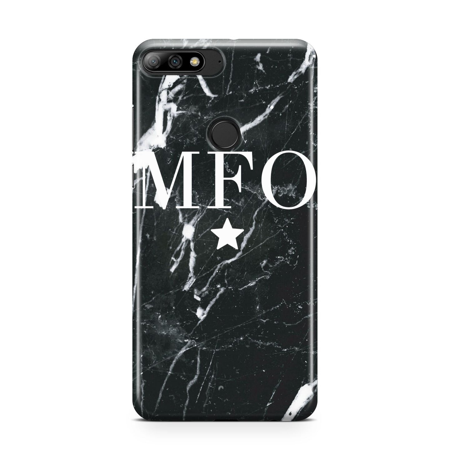 Marble Star Initials Personalised Huawei Y7 2018