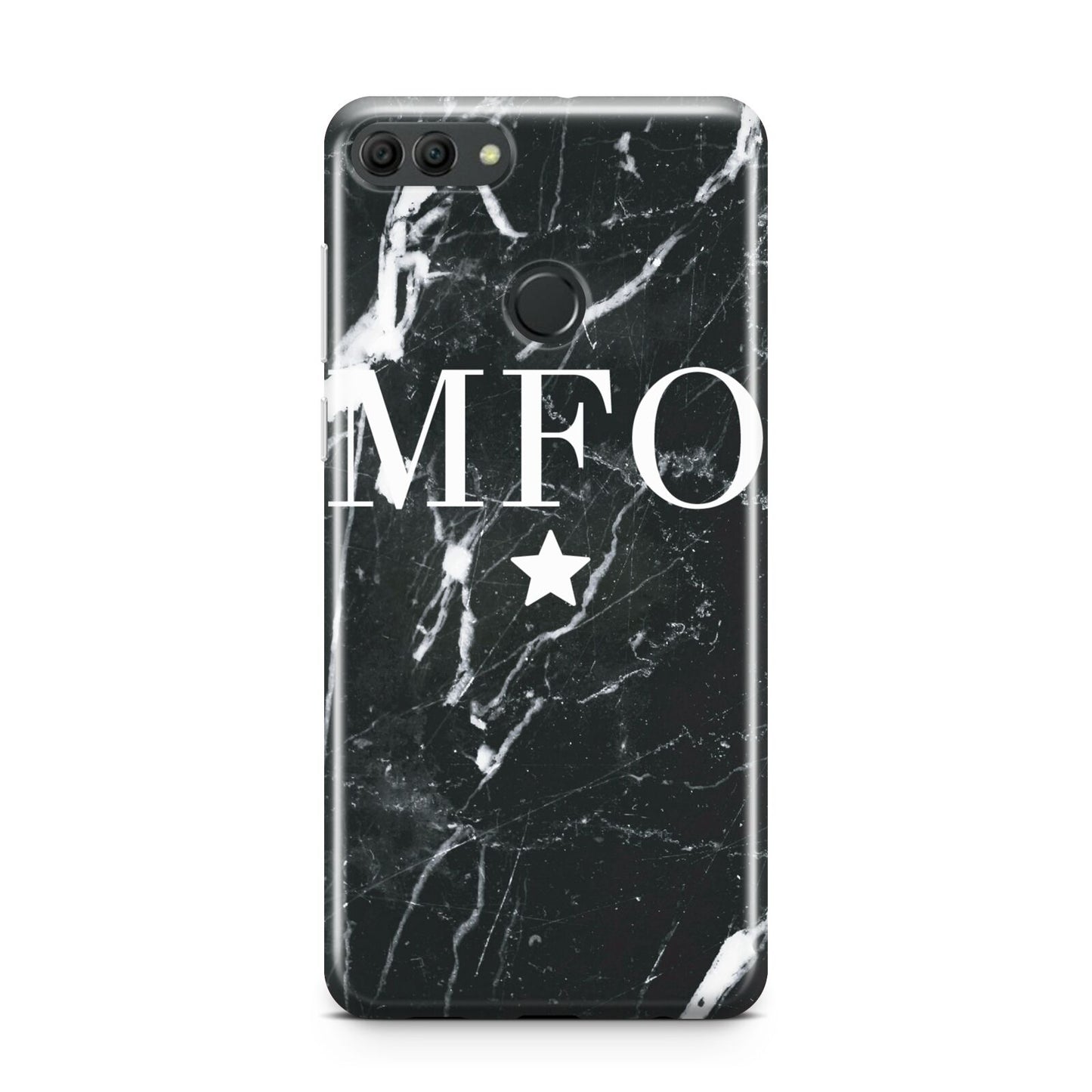 Marble Star Initials Personalised Huawei Y9 2018