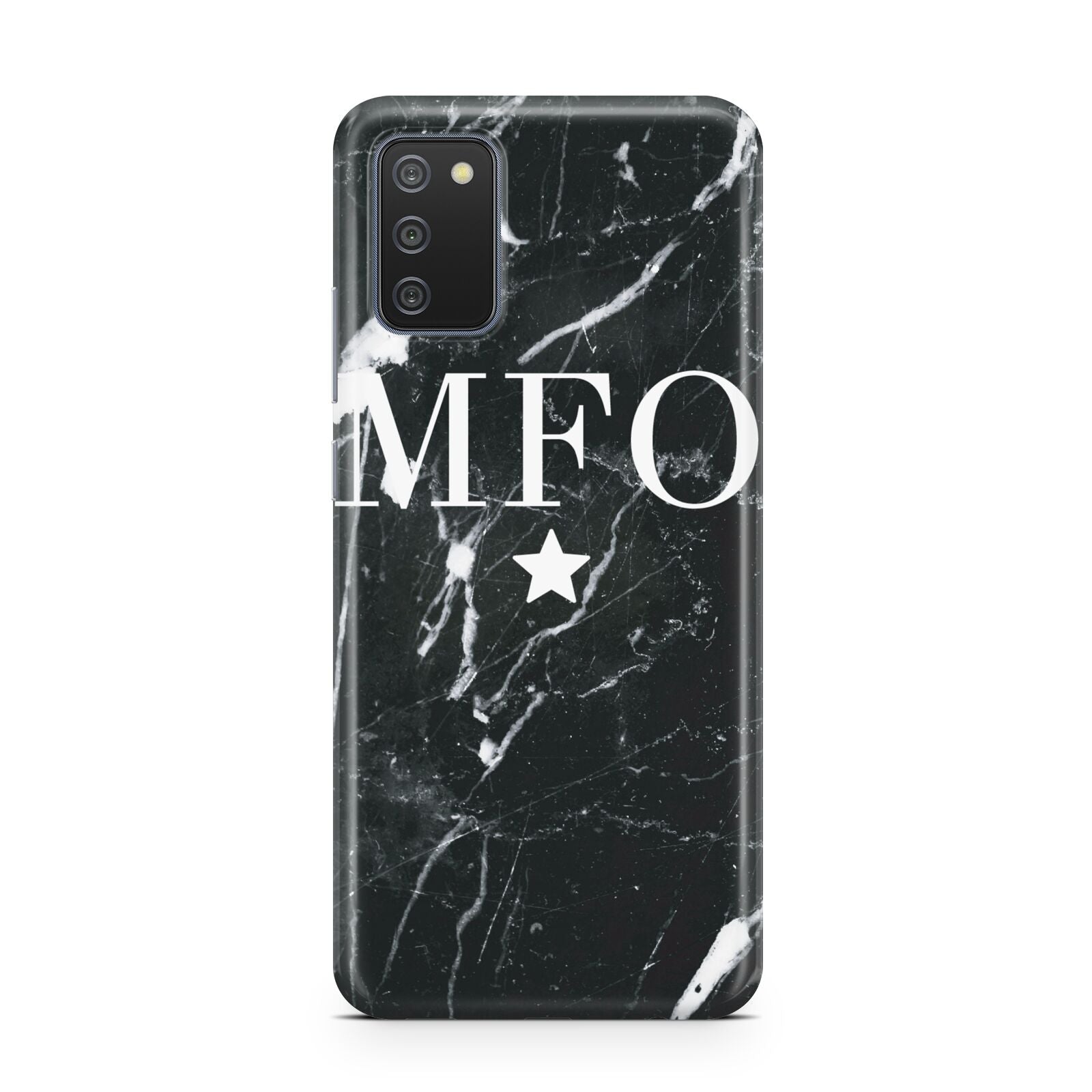 Marble Star Initials Personalised Samsung A02s Case