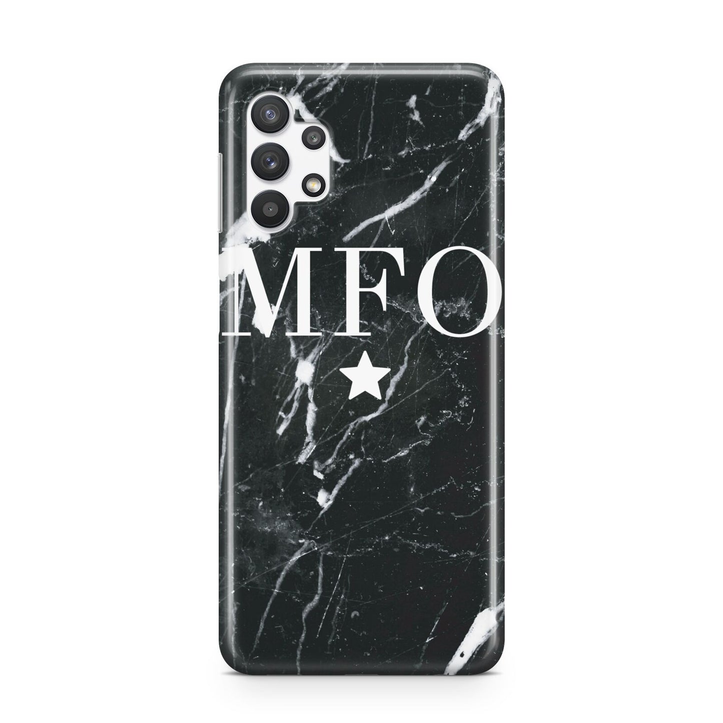 Marble Star Initials Personalised Samsung A32 5G Case
