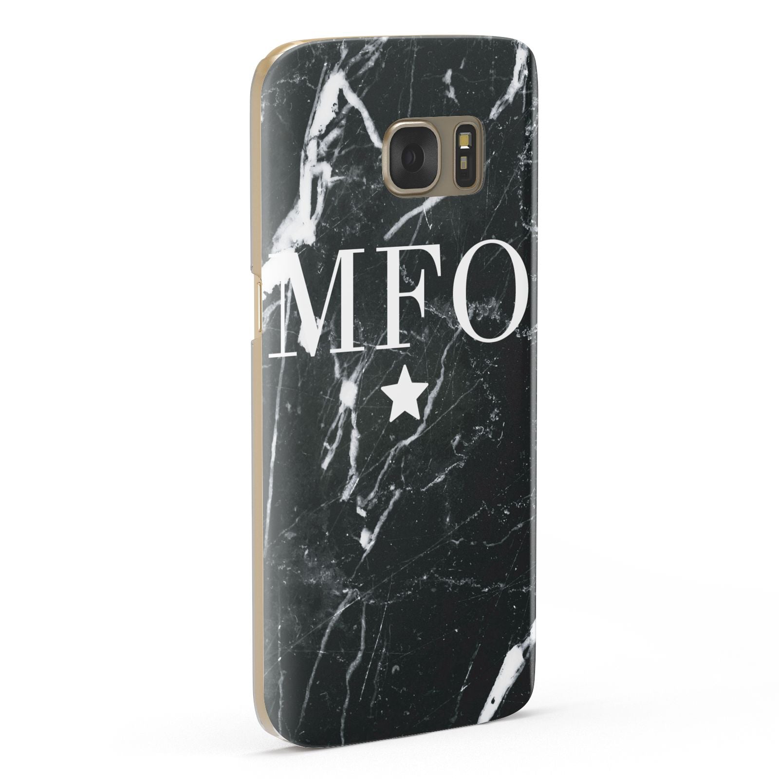 Marble Star Initials Personalised Samsung Galaxy Case Fourty Five Degrees