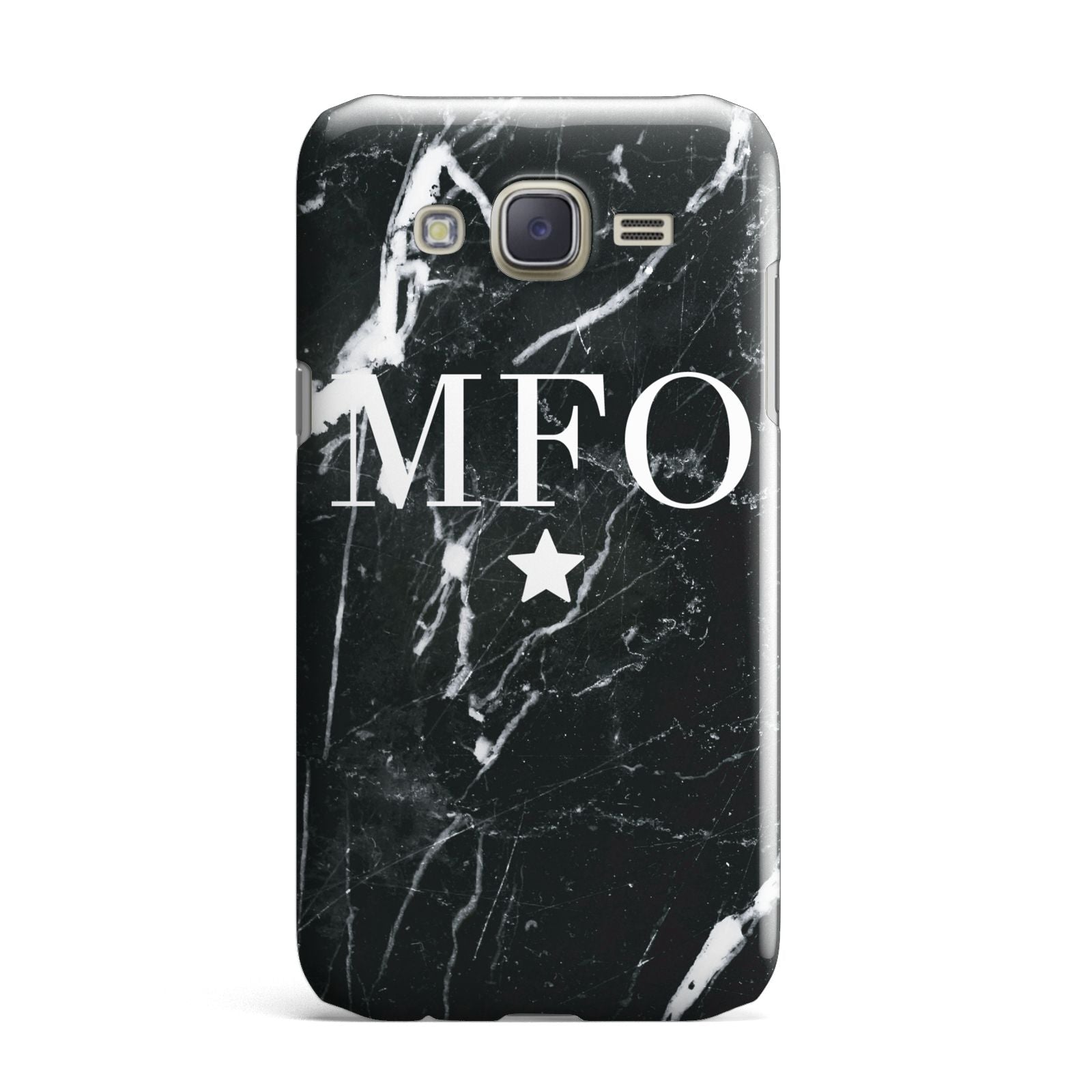 Marble Star Initials Personalised Samsung Galaxy J7 Case