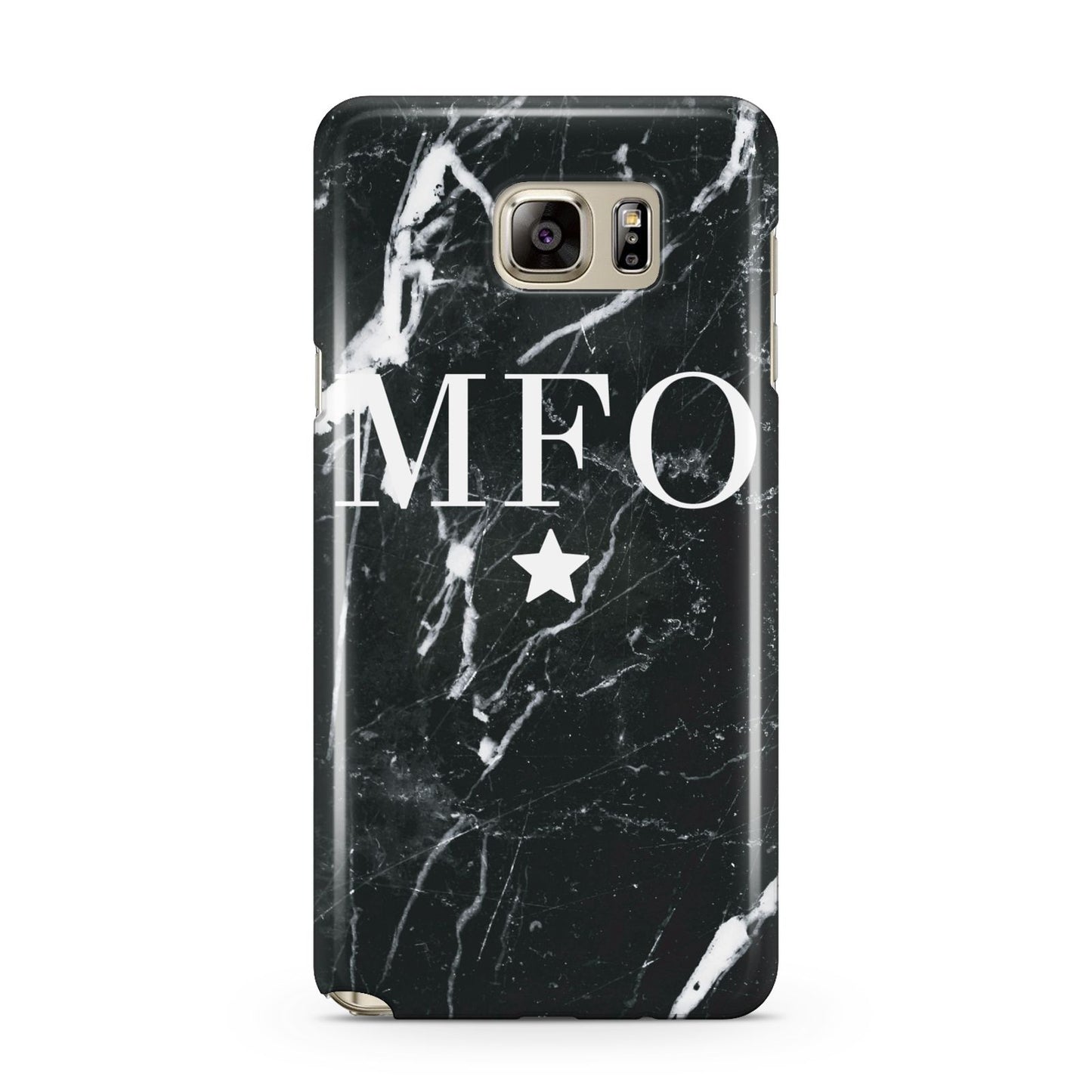Marble Star Initials Personalised Samsung Galaxy Note 5 Case