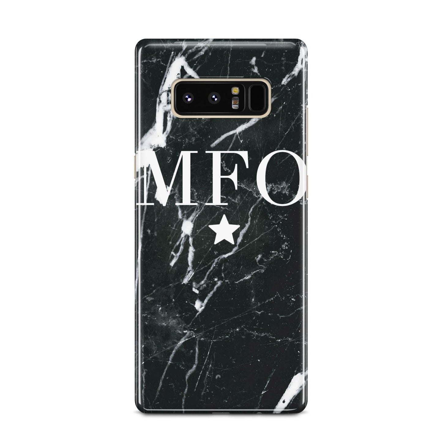 Marble Star Initials Personalised Samsung Galaxy Note 8 Case