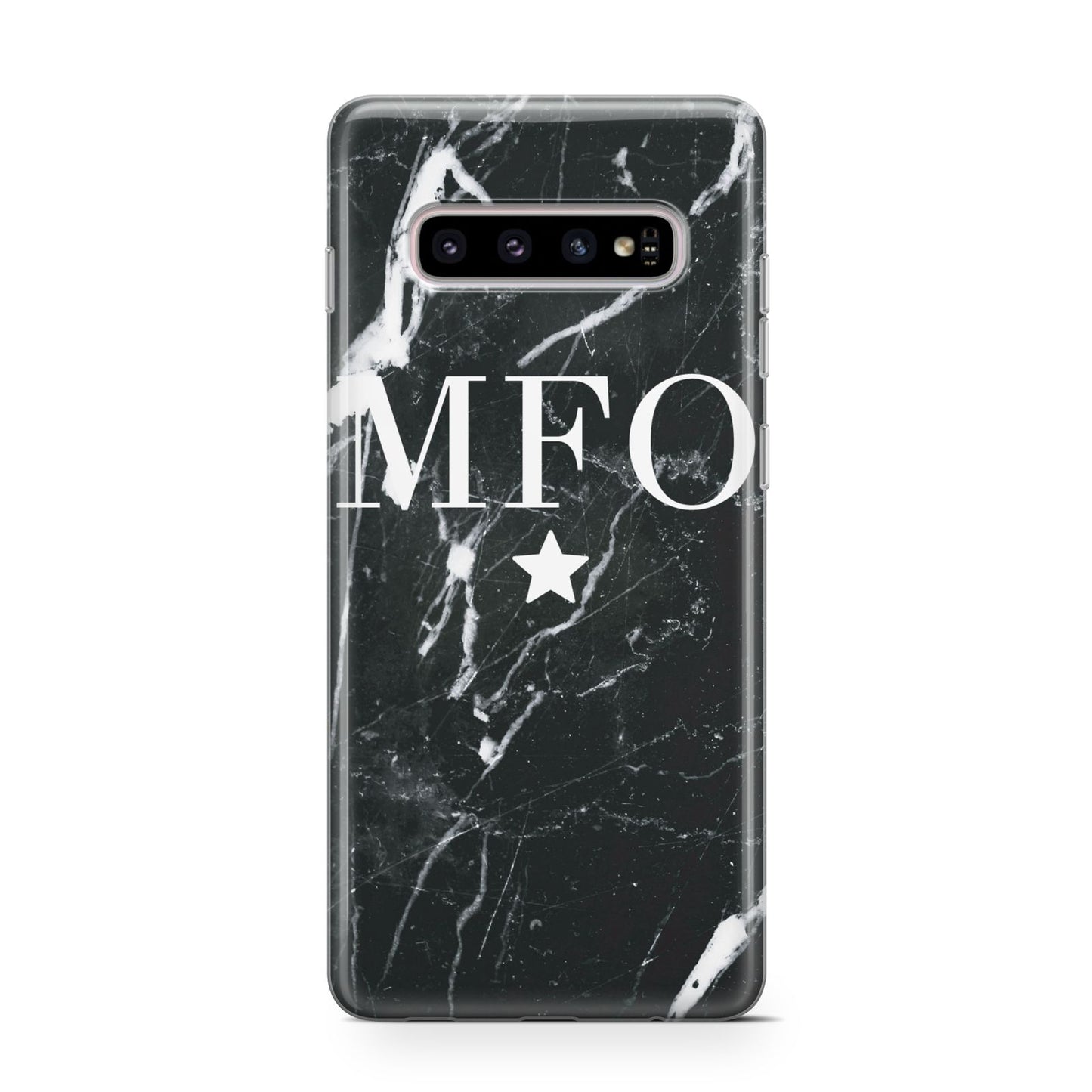 Marble Star Initials Personalised Samsung Galaxy S10 Case