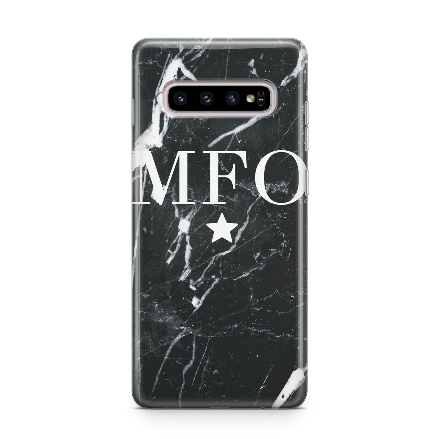 Marble Star Initials Personalised Samsung Galaxy S10 Plus Case