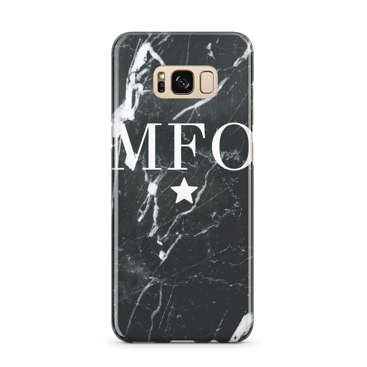 Marble Star Initials Personalised Samsung Galaxy S8 Plus Case