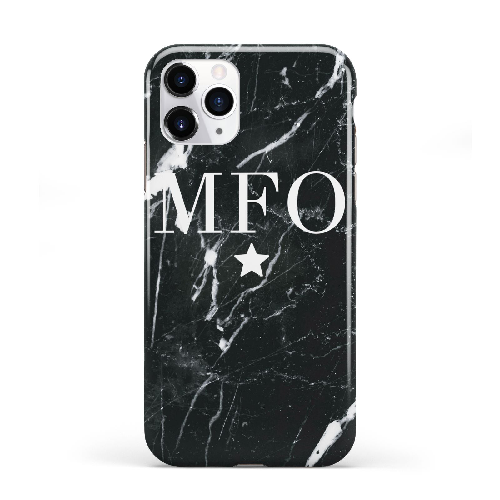 Marble Star Initials Personalised iPhone 11 Pro 3D Tough Case