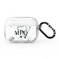 Marble Star Personalised Initials AirPods Pro Clear Case