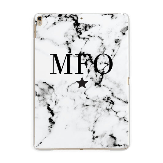 Marble Star Personalised Initials Apple iPad Gold Case