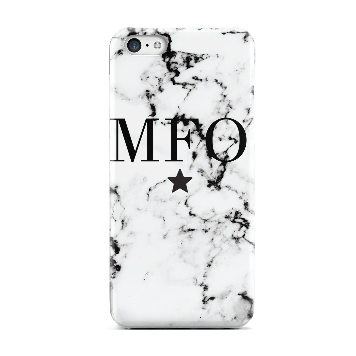 Marble Star Personalised Initials Apple iPhone 5c Case