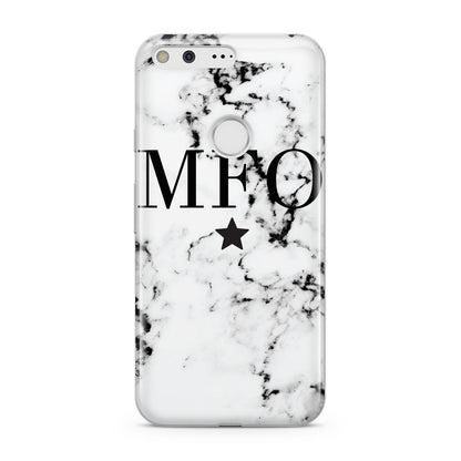 Marble Star Personalised Initials Google Pixel Case