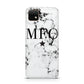 Marble Star Personalised Initials Huawei Enjoy 20 Phone Case