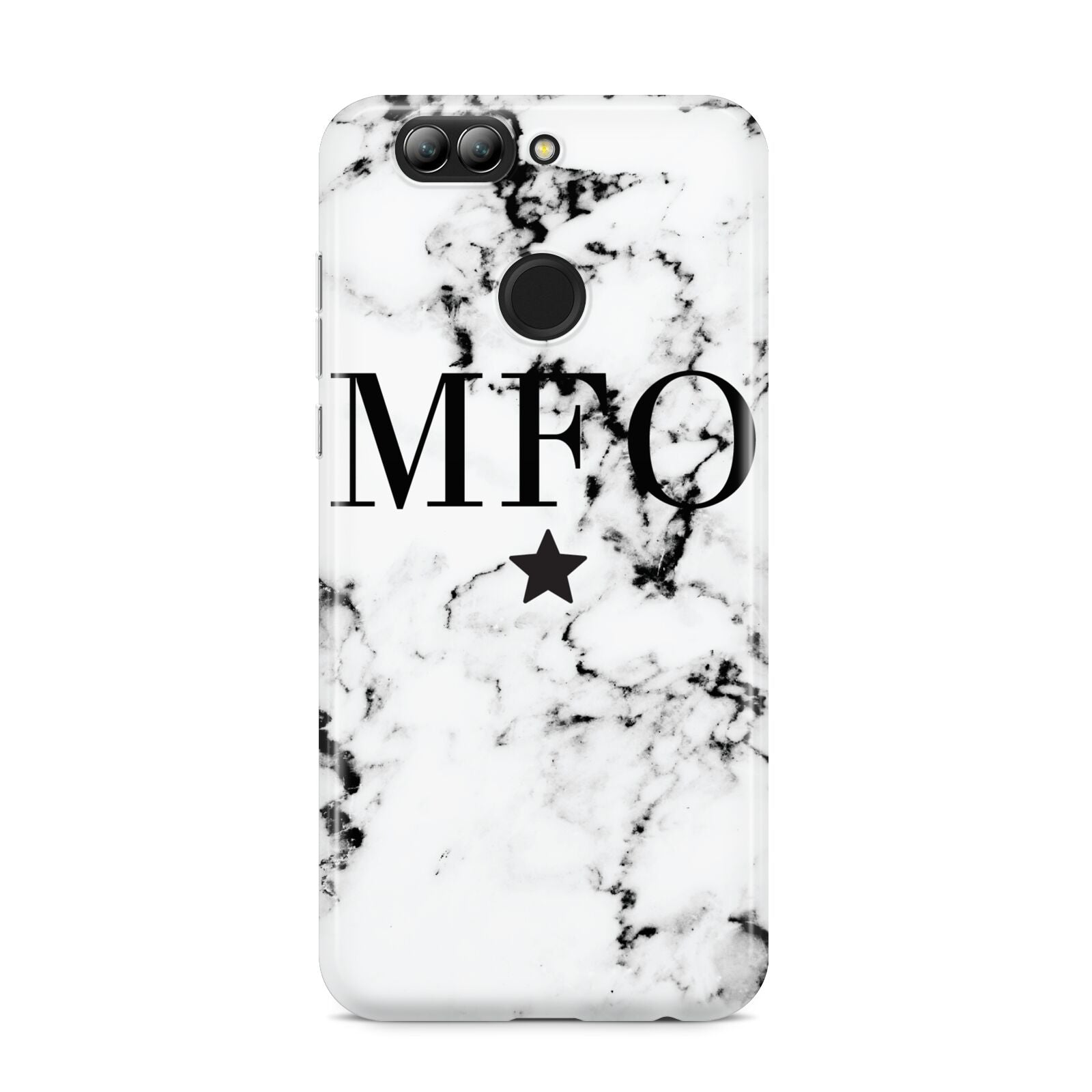 Marble Star Personalised Initials Huawei Nova 2s Phone Case